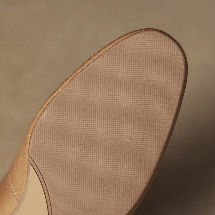 Corinne Leather Round-Toe Mary Jane