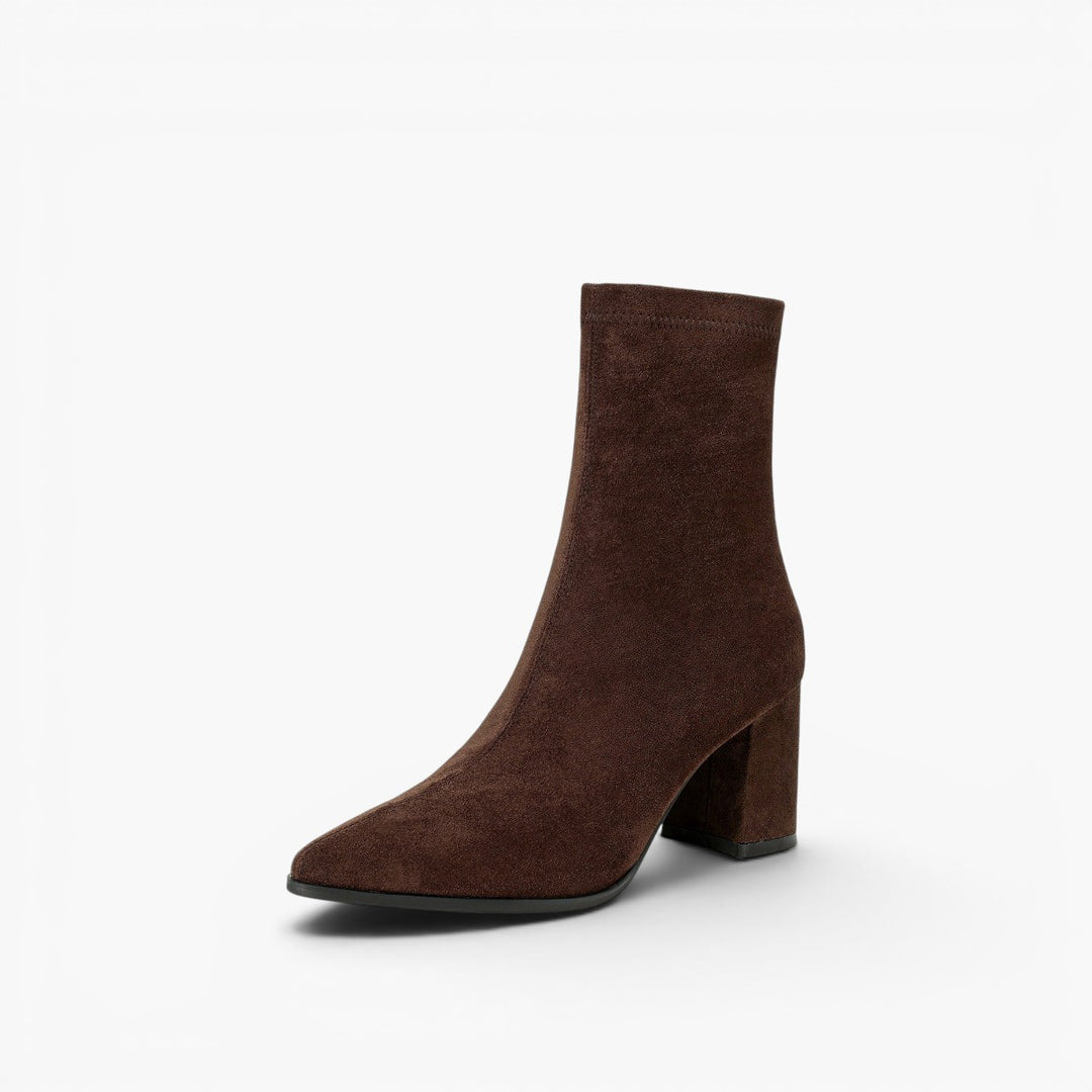 Élan Suede Leather Ankle Boots