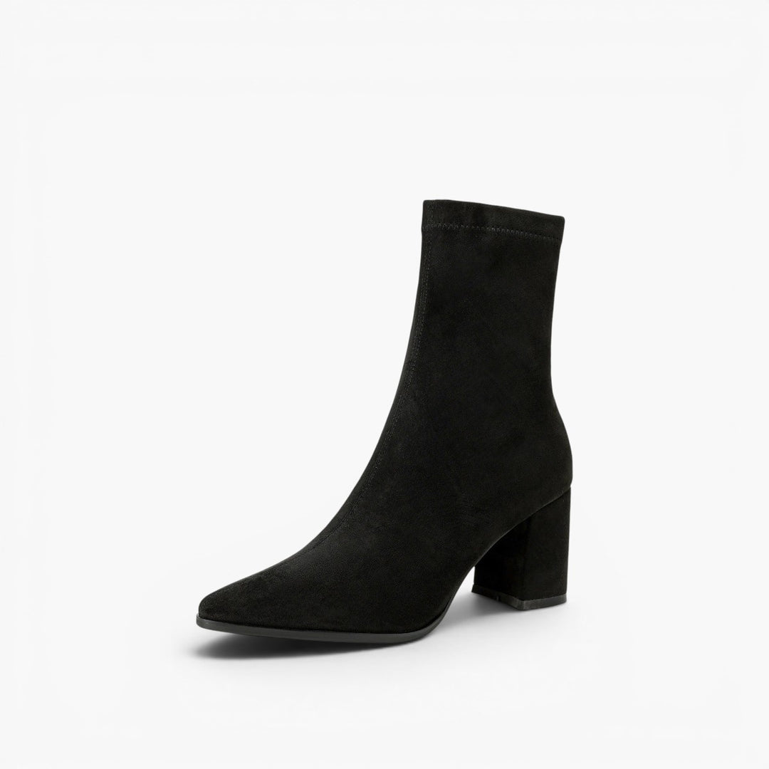 Élan Suede Leather Ankle Boots