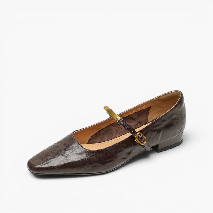 Eloria Lambskin Mary Janes
