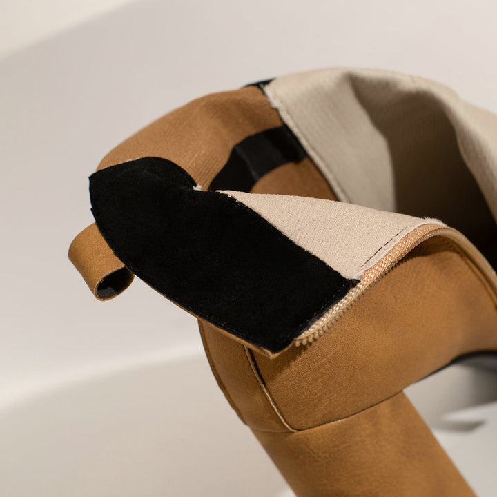 Noémie Rounded Block-Heel Ankle Boots