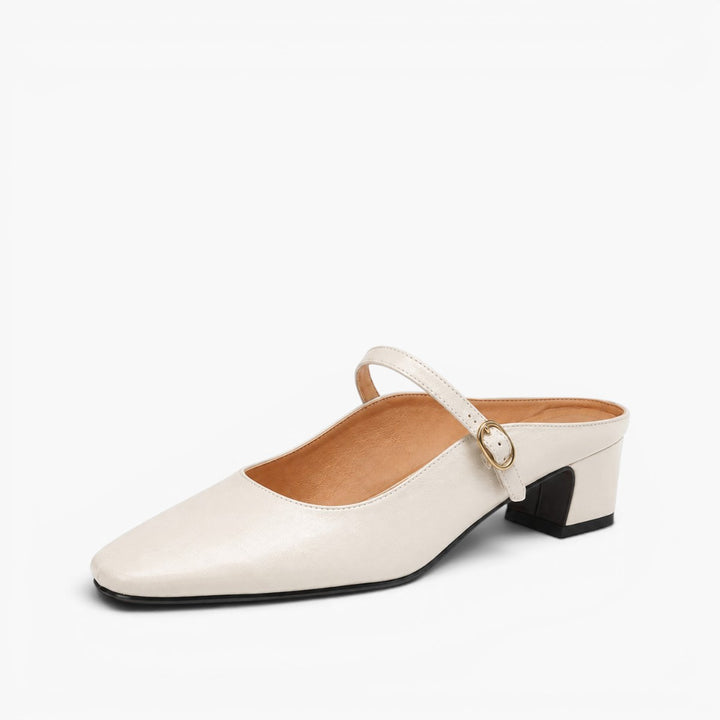 Lurea Strap Leather Mules
