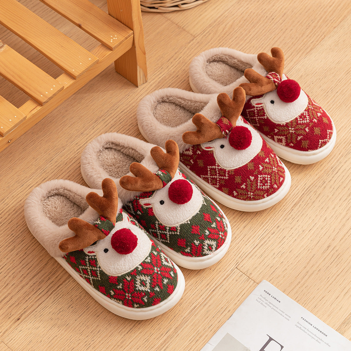 MerryPaws Elk Slippers