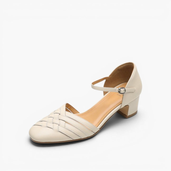 Marais Woven Leather Heels