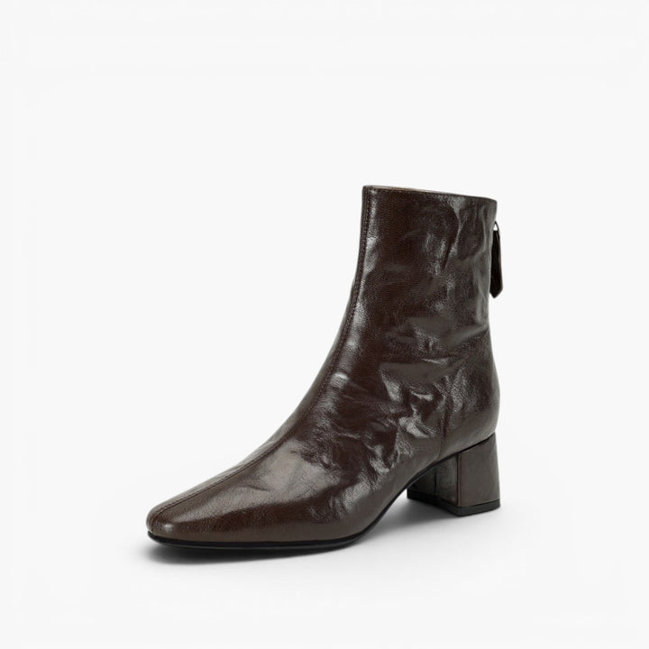 Marais Wrinkled Leather Ankle Boots