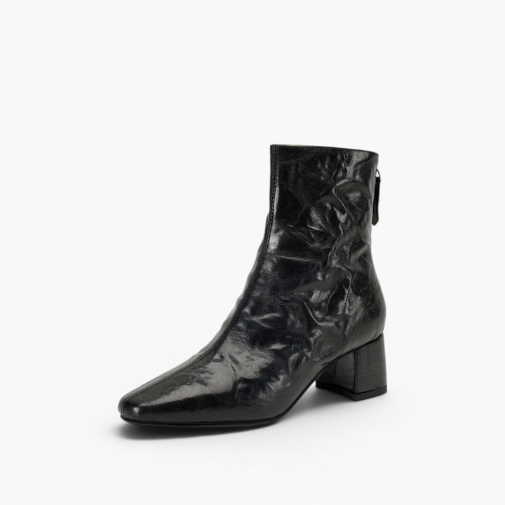 Marais Wrinkled Leather Ankle Boots