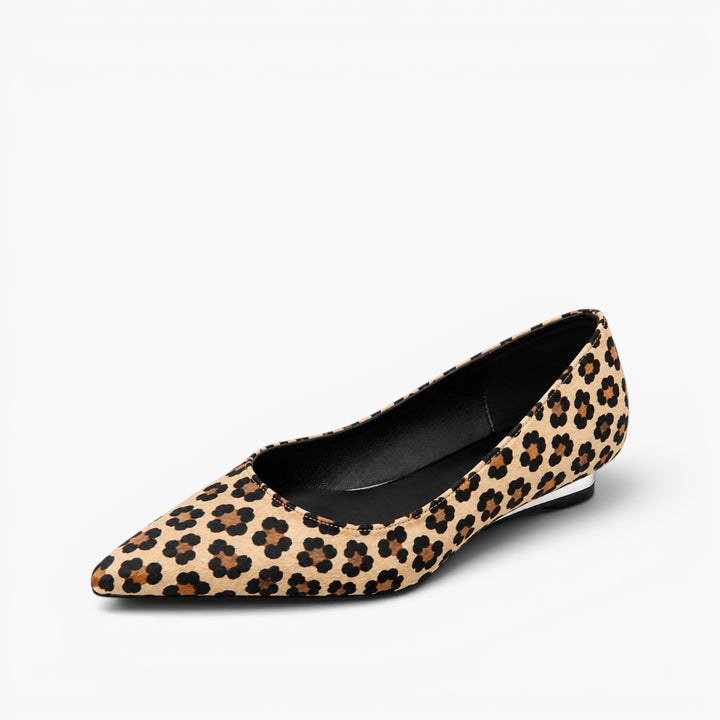 Marcele Haircalf Low-Heel Wedges
