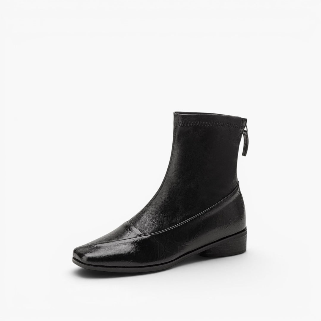Marlenna Back-Zip Ankle Boots