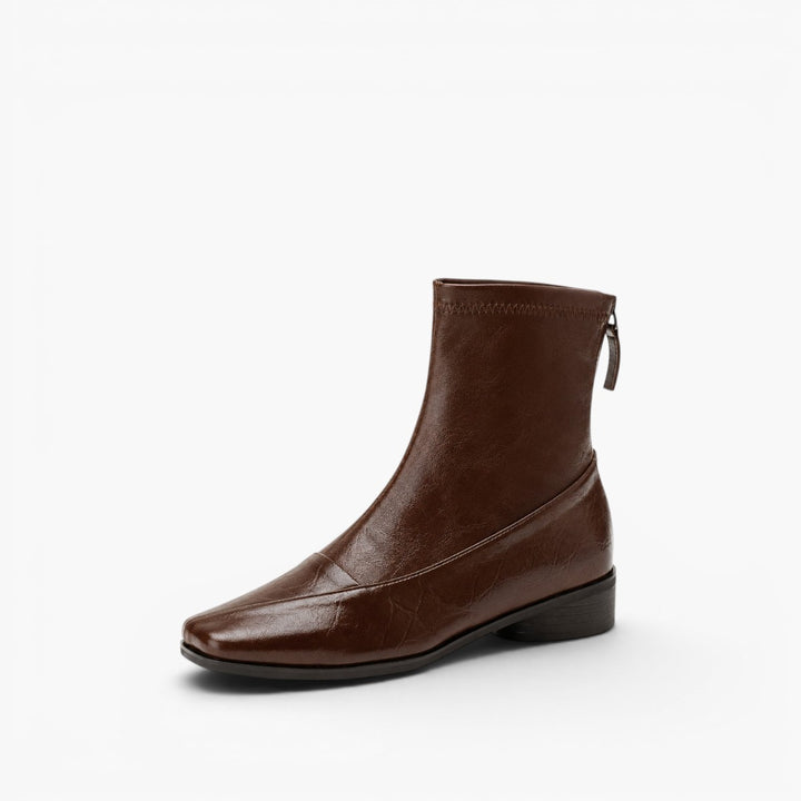 Marlenna Back-Zip Ankle Boots