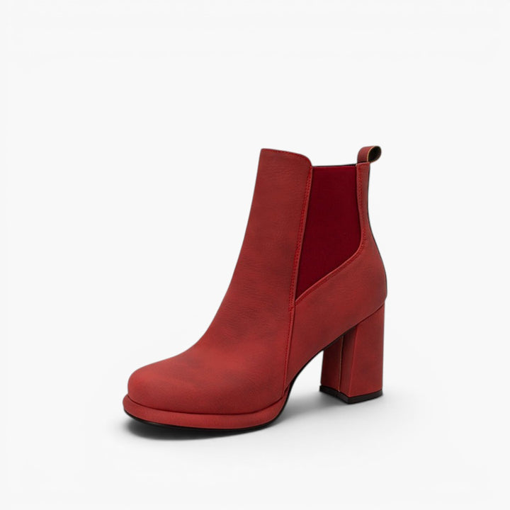 Noémie Rounded Block-Heel Ankle Boots