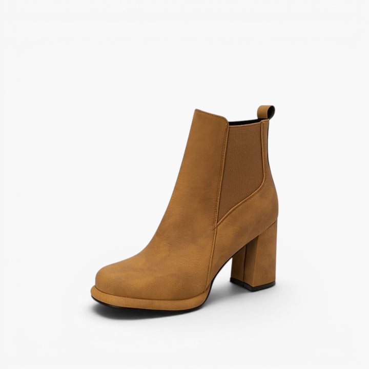 Noémie Rounded Block-Heel Ankle Boots