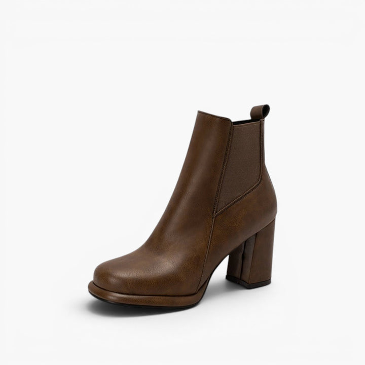 Noémie Rounded Block-Heel Ankle Boots