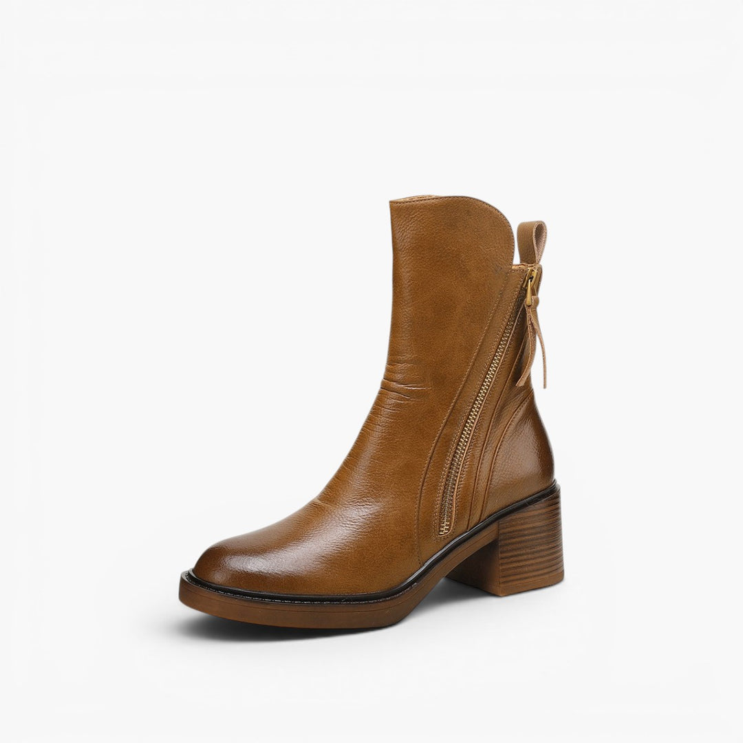Norwen Stacked-Heel Boots