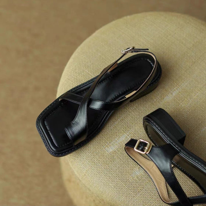 Arlisse Cross-Strap Sandals