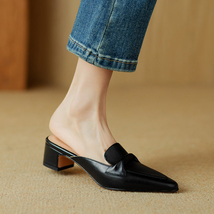 Marloe Pointed Leather Mule