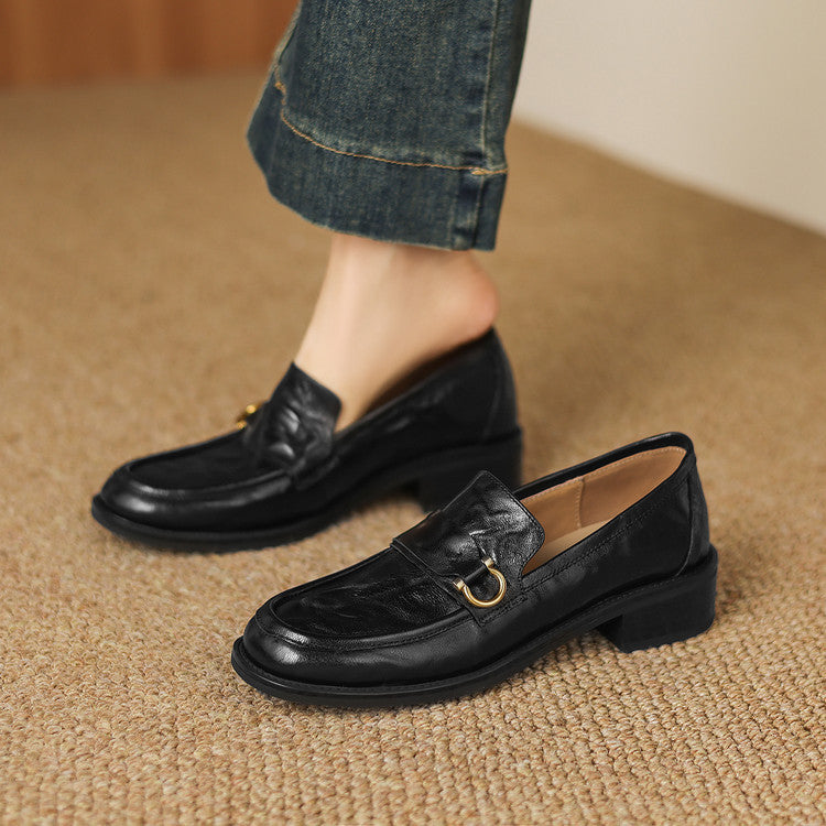 Celia Horsebit Leather Loafers