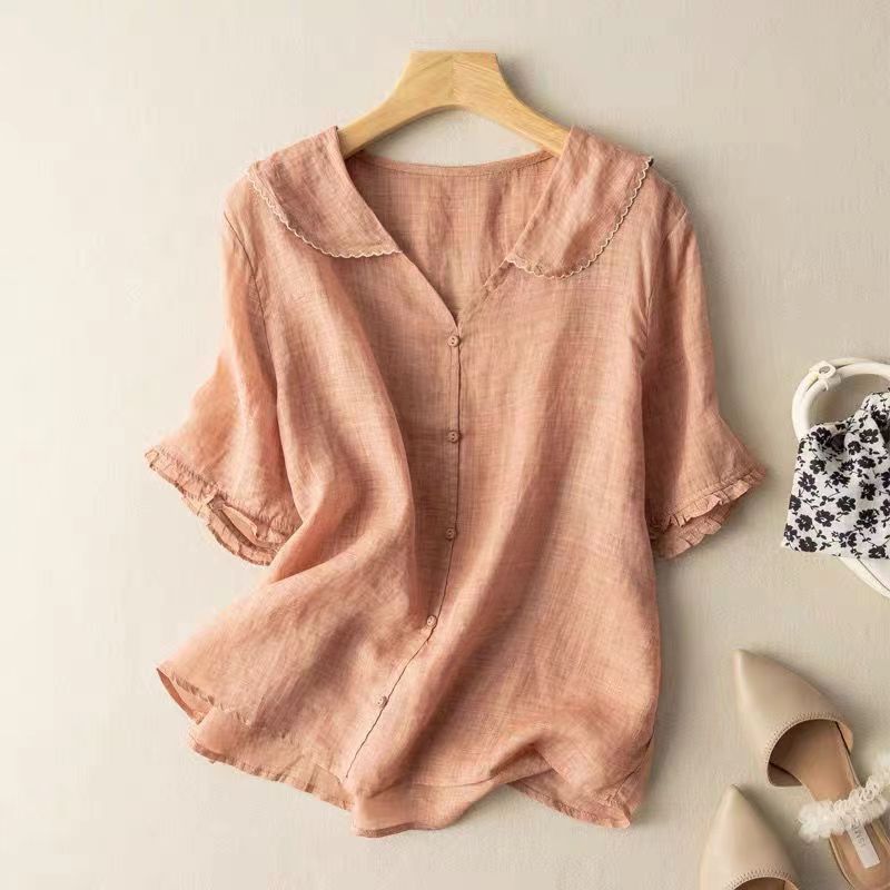 Clevra Cotton-Linen Blouse