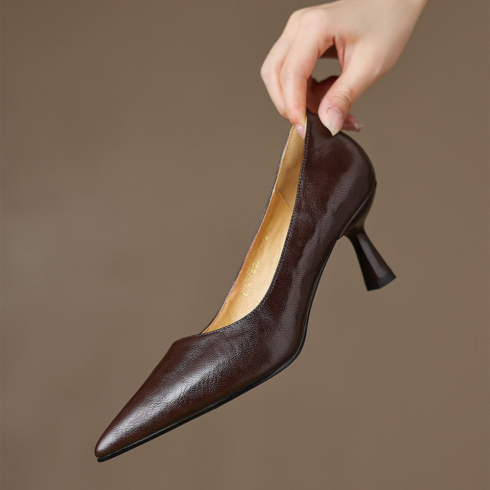 Cymara Leather Heels