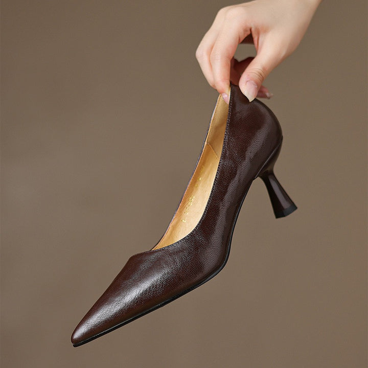 Cymara Leather Heels