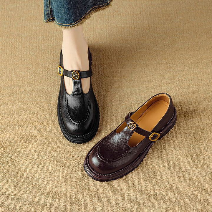 Brinell Leather Mary Janes