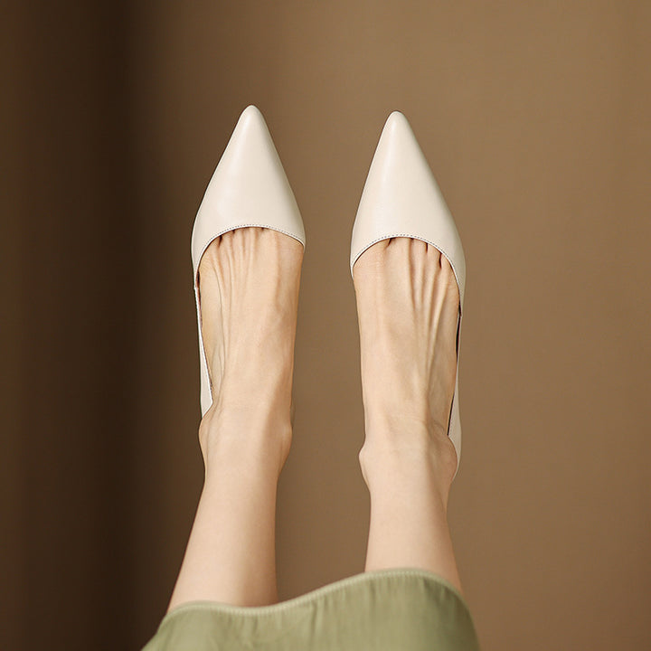 Ceyra Leather Heels