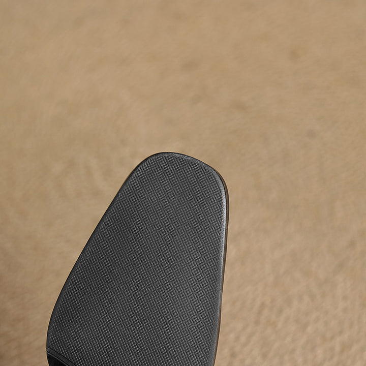 Elviera Square Leather Heels
