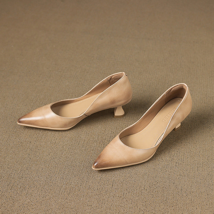 Calenne Leather Heels