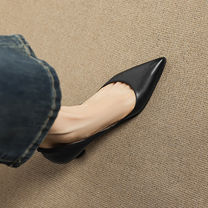 Calenne Leather Heels