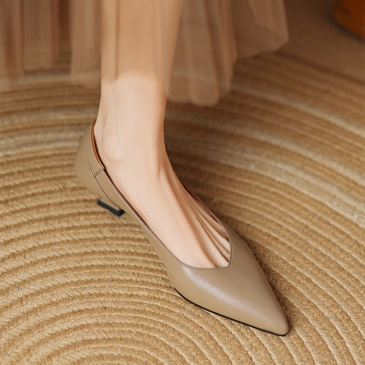 Elara Pointed Leather Pumps