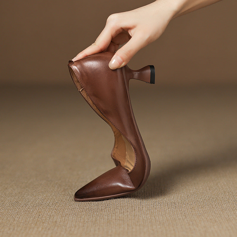 Calenne Leather Heels