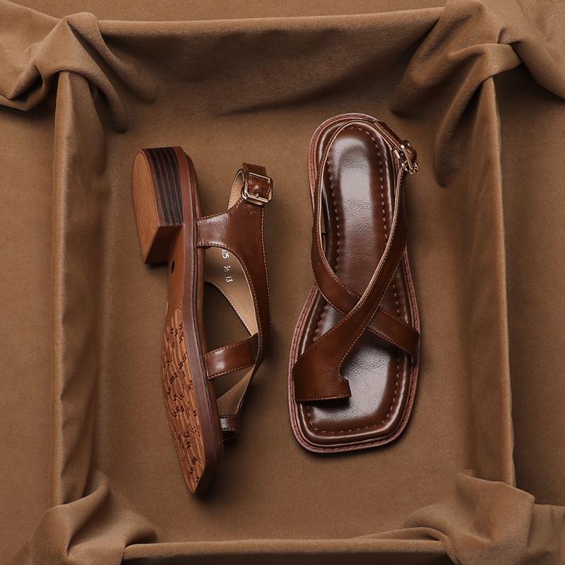 Arlisse Cross-Strap Sandals
