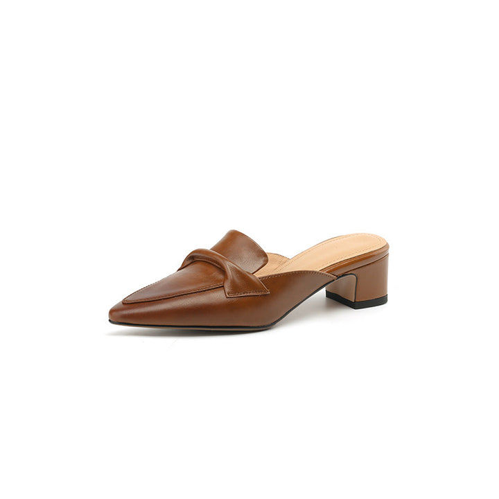 Marloe Pointed Leather Mule