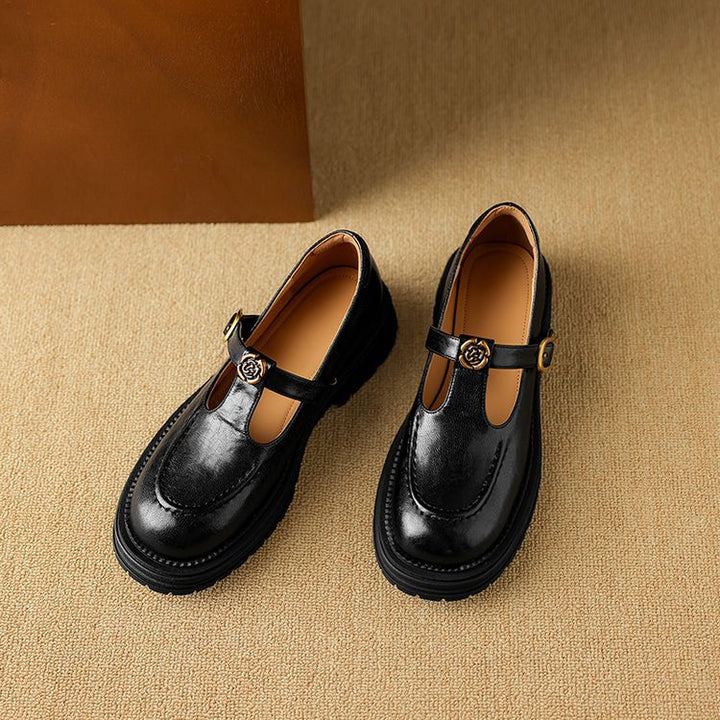 Brinell Leather Mary Janes
