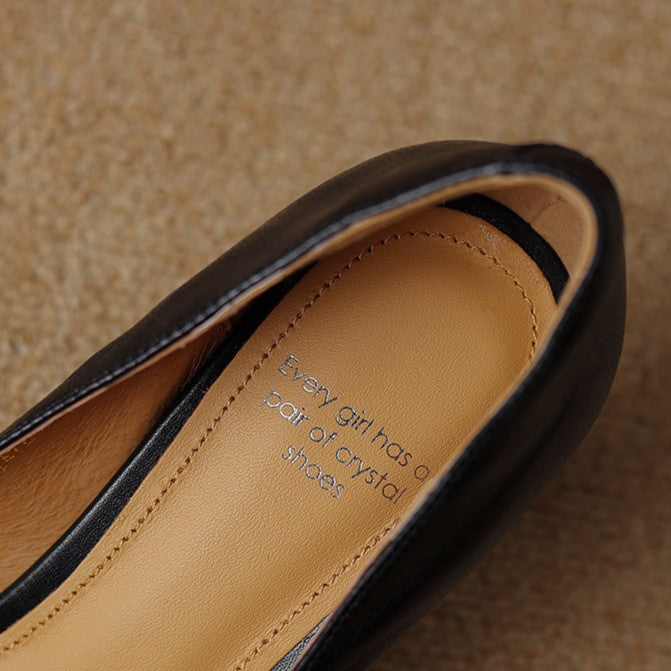 Cymara Leather Heels