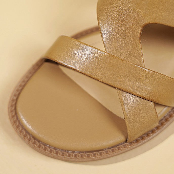 Avelin Slingback Leather Sandals
