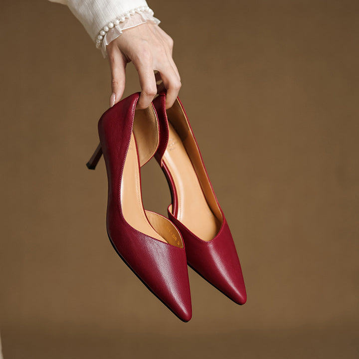 Velisse D’Orsay Leather Pumps