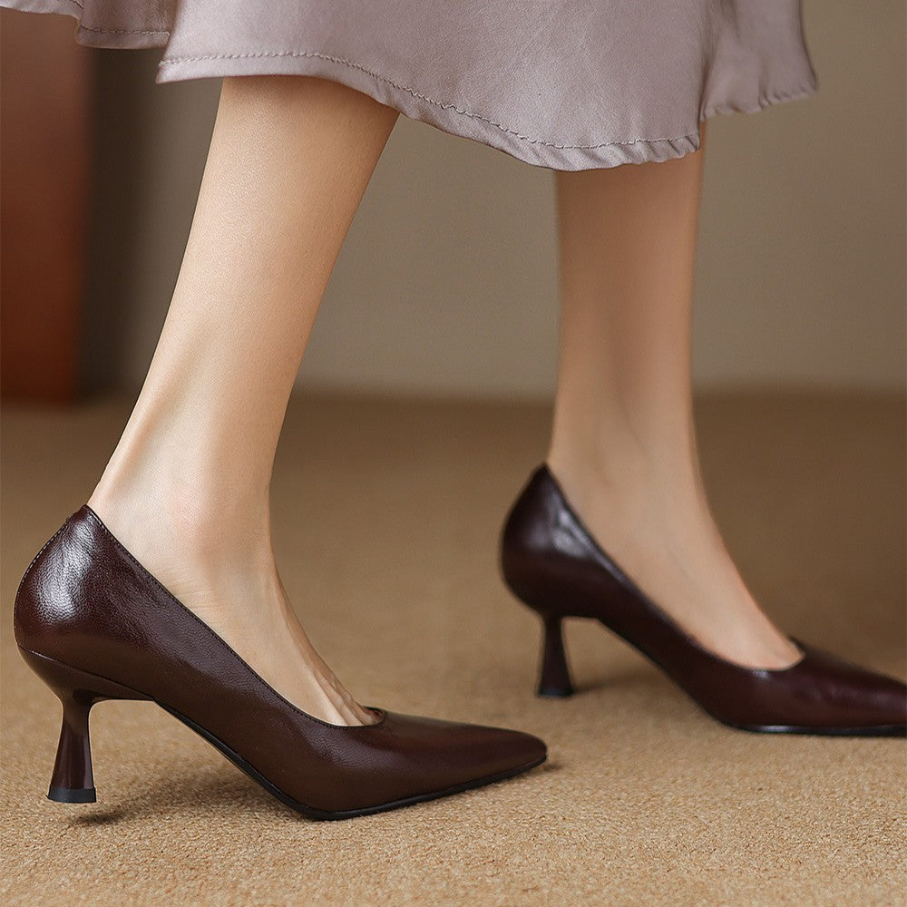 Cymara Leather Heels