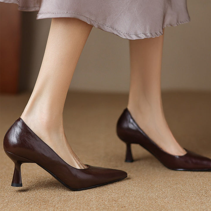 Cymara Leather Heels