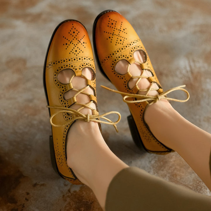 Lucia Brogue Leather Oxfords