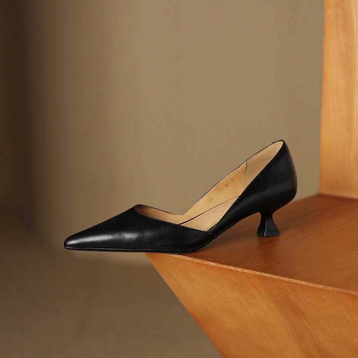 Ceyra Leather Heels