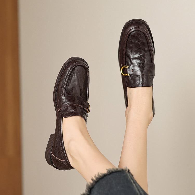 Celia Horsebit Leather Loafers