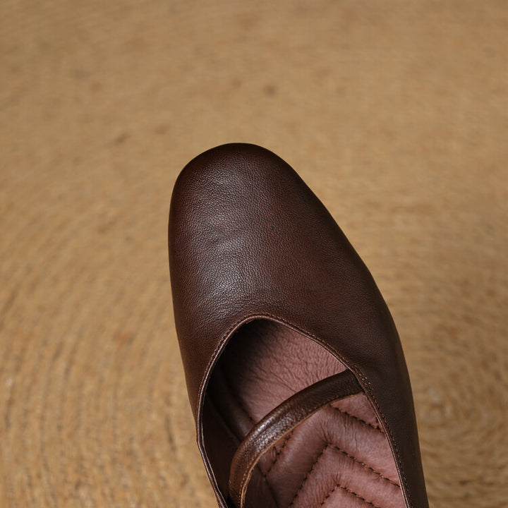 Aurelle Strap Leather Mary-Jane