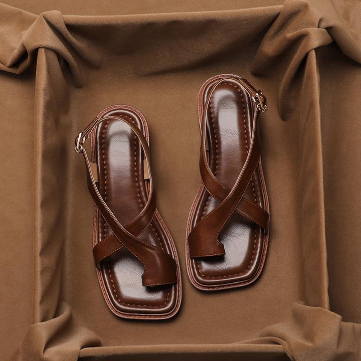 Arlisse Cross-Strap Sandals