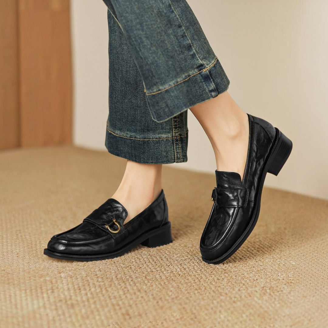 Celia Horsebit Leather Loafers
