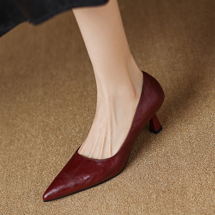 Cymara Leather Heels