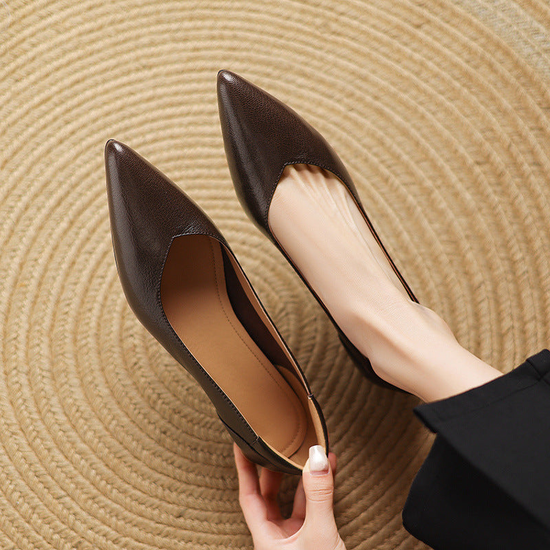 Velena Sculpted Leather Pump