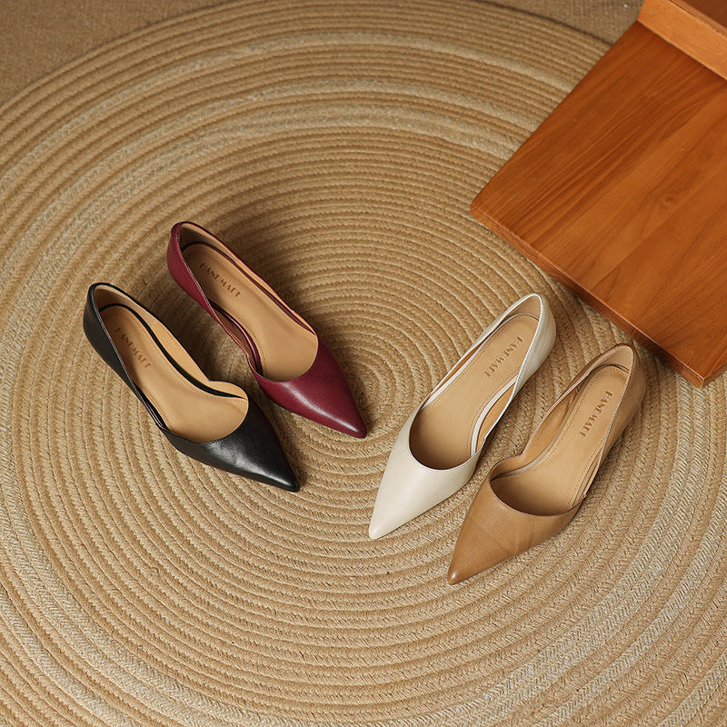 Ceyra Leather Heels