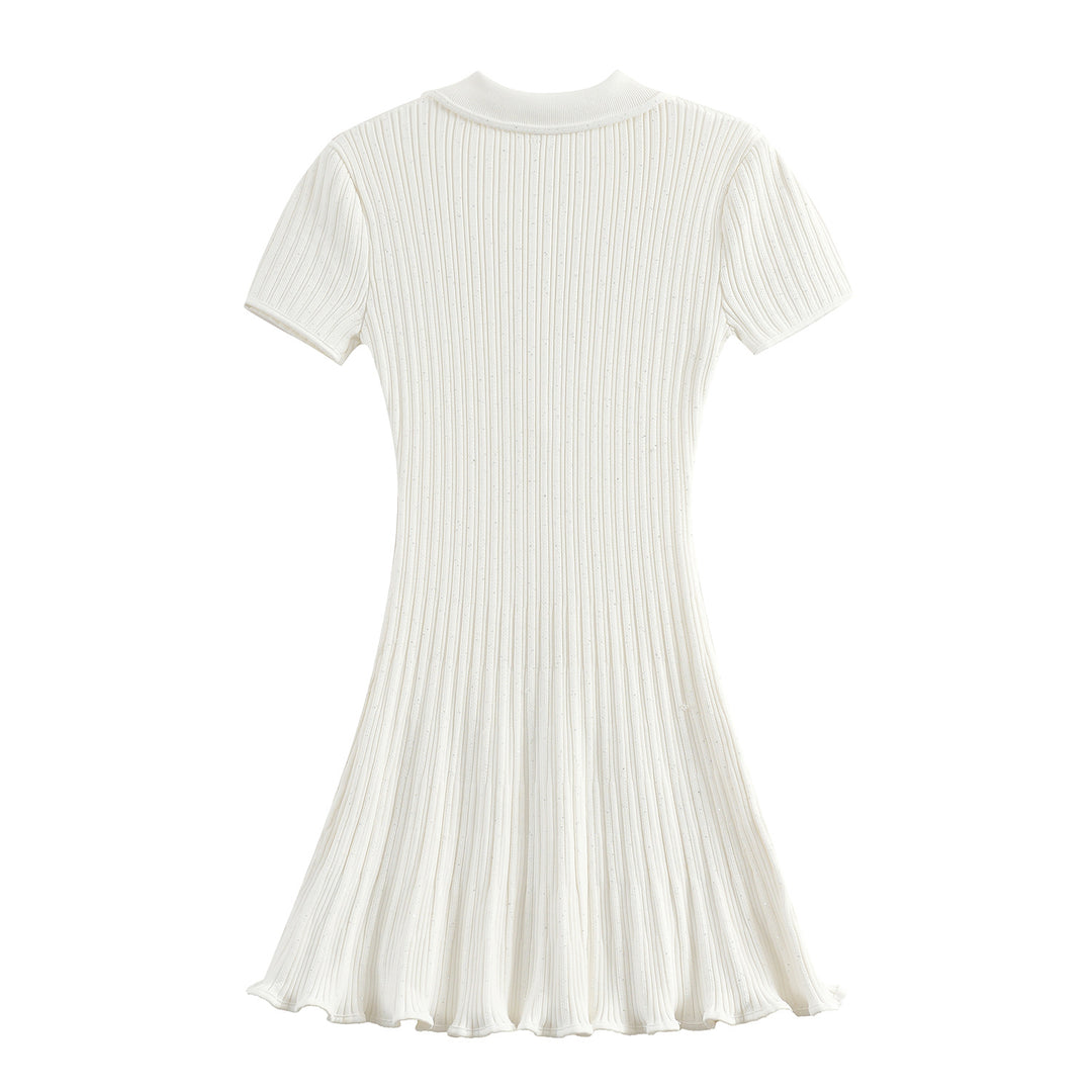Alvoria Buttoned Knit Dress