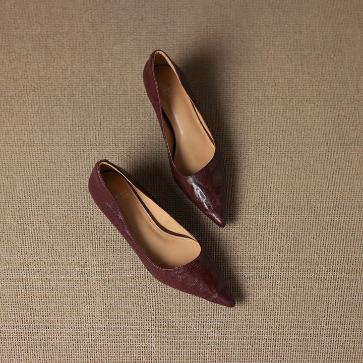 Verrine Leather Low Pumps