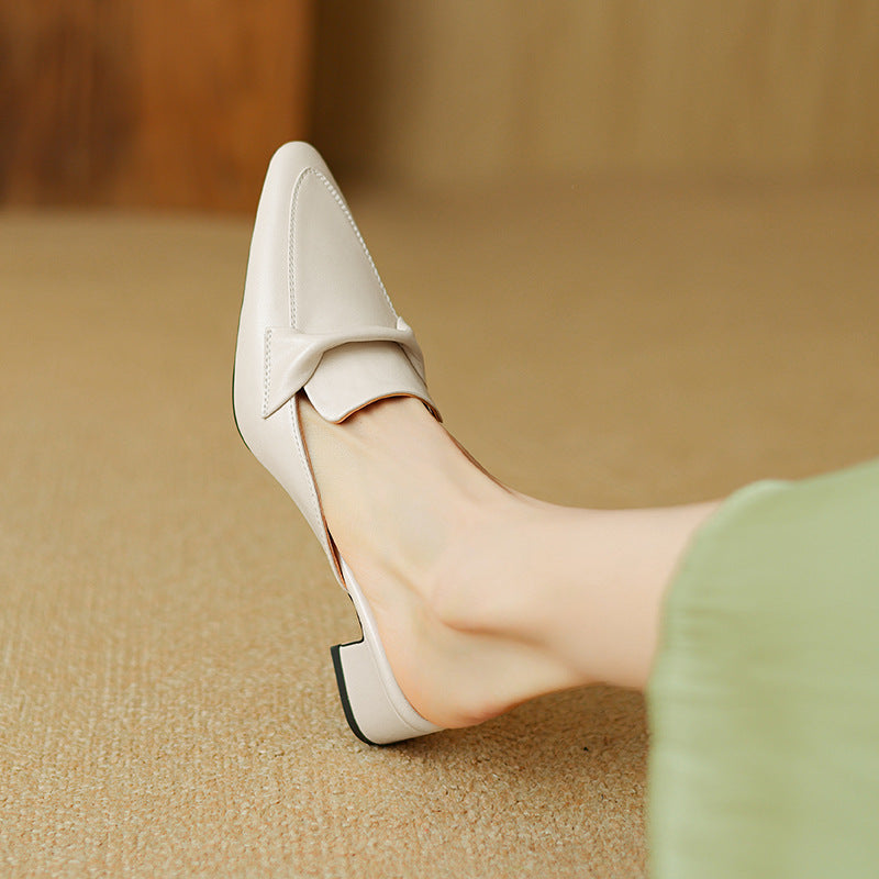 Marloe Pointed Leather Mule